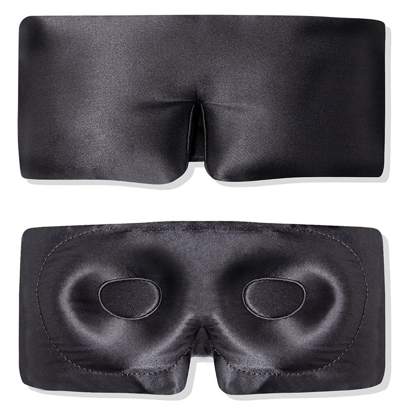 Masque de nuit en soie – Maintien doux, sans pression, opacité maximale