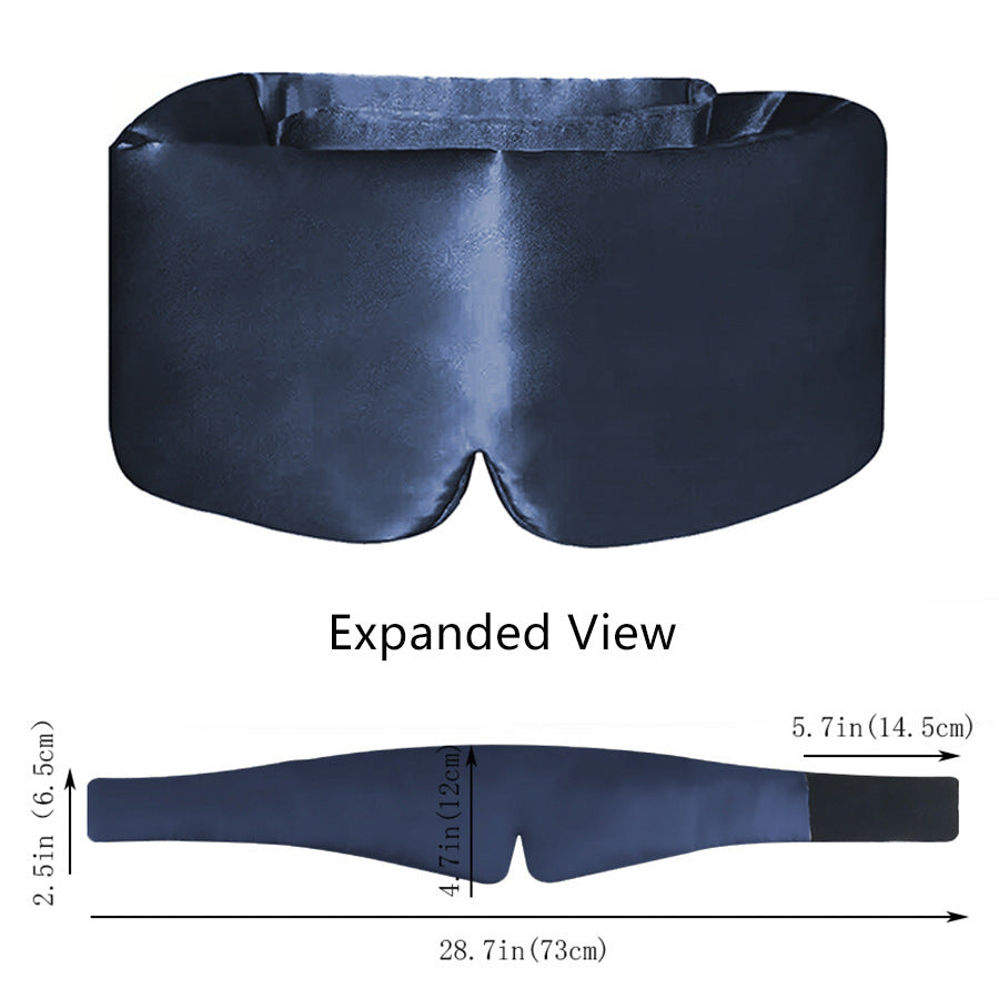 Silk-like Bamboo Fiber Stretch Satin Velcro Eye Mask