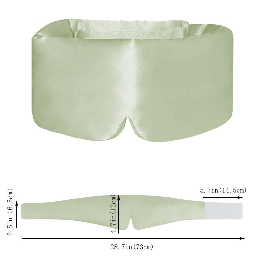 Silk-like Bamboo Fiber Stretch Satin Velcro Eye Mask