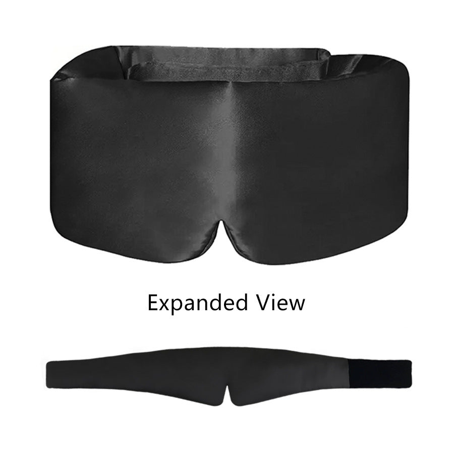 Silk-like Bamboo Fiber Stretch Satin Velcro Eye Mask
