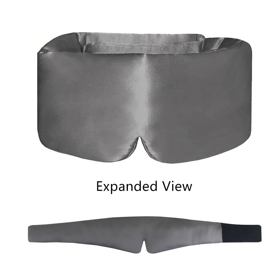 Silk-like Bamboo Fiber Stretch Satin Velcro Eye Mask
